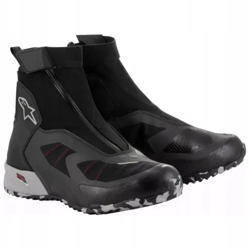 МОТОЦИКЛЕТНІ ЧЕРЕВИКИ ЗА КІСТОЧКУ ALPINESTARS CR-X GORE-TEX BLACK/GRAY/RED (10) 43
