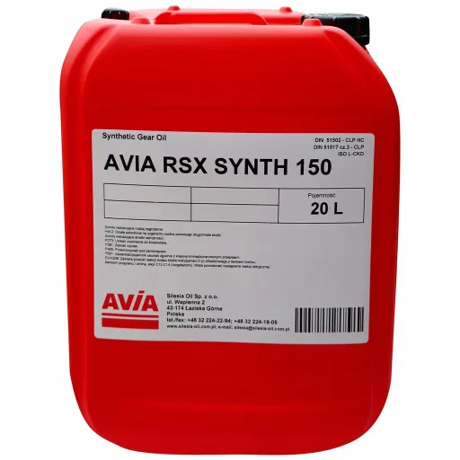 Трансмісійне масло AVIA SYNTH RSX 150 20л