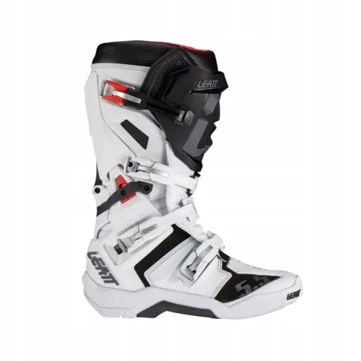 LEATT GPX 5.5 FLEX-LOCK чорно-білі черевики 7/40,5
