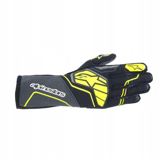 Перчатки Alpinestars Tech 1-ZX v4 FIA 8856-2018 чёрно-жёлтые, размер XL