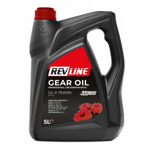 Трансмиссионное масло revline 5л sae 75w90 api gl-5