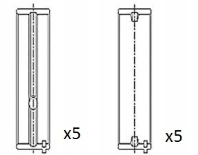 BM1034-025 - ПІДШИПНИКИ КОЛЕНВАЛА AUDI VW