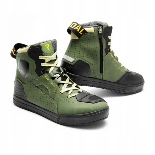 Мотокеды REBELHORN VANDAL II GREEN/BLACK/ORANGE — ПОДАРКИ